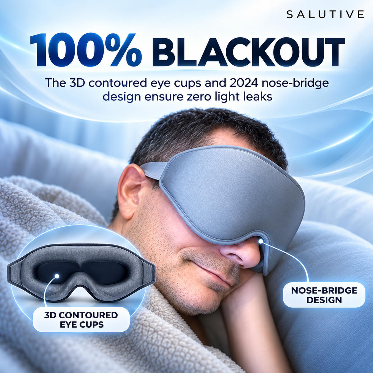 Salutive Contoured Sleep Mask